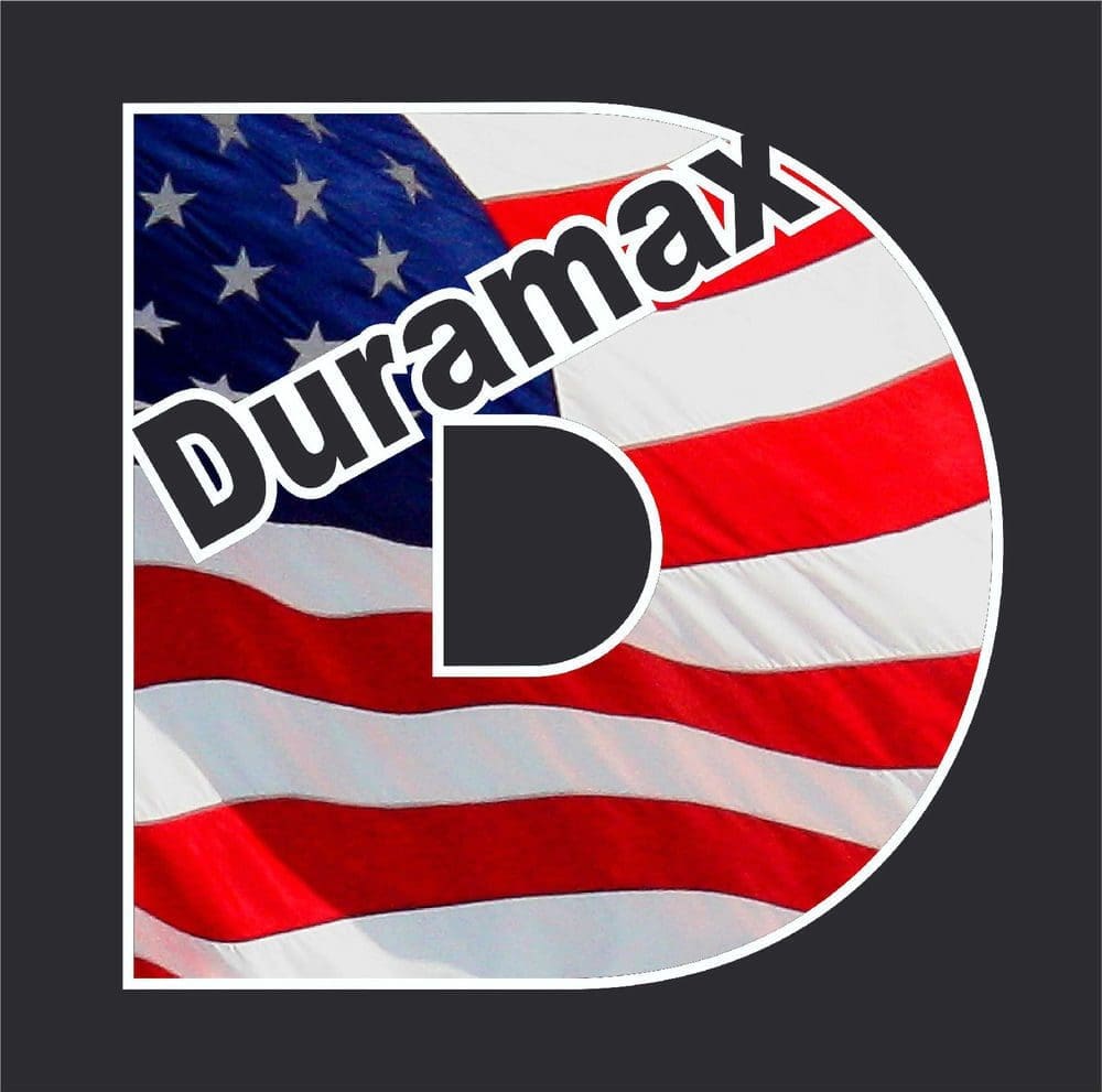 Letter D with American flag design.